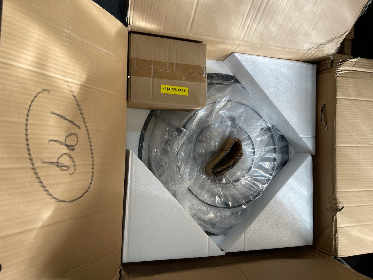 OPEN BOX- Modern Tiered Crystal Chandelier in Matte Black