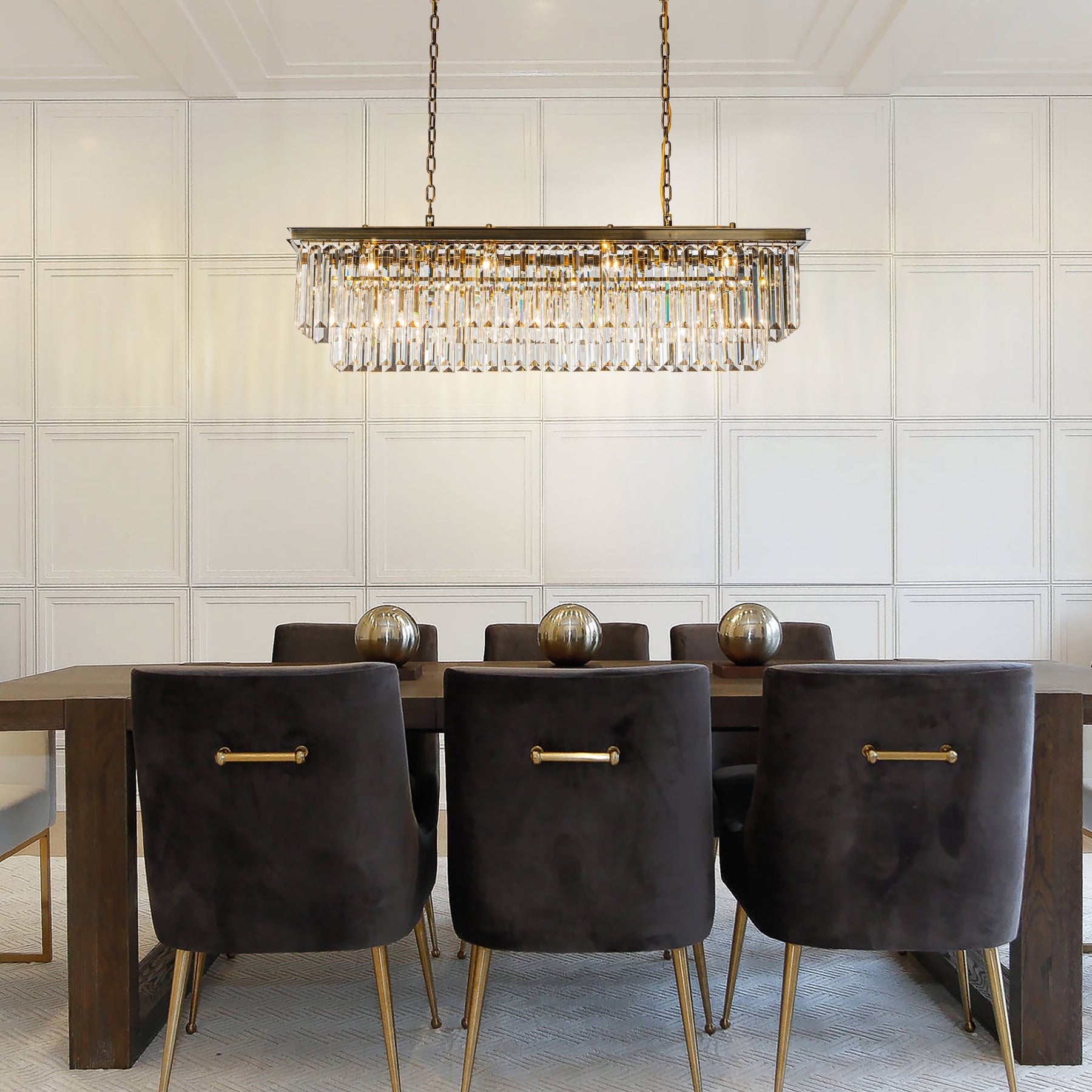OPEN BOX-Contemporary Crystal Chandelier for Dining Room