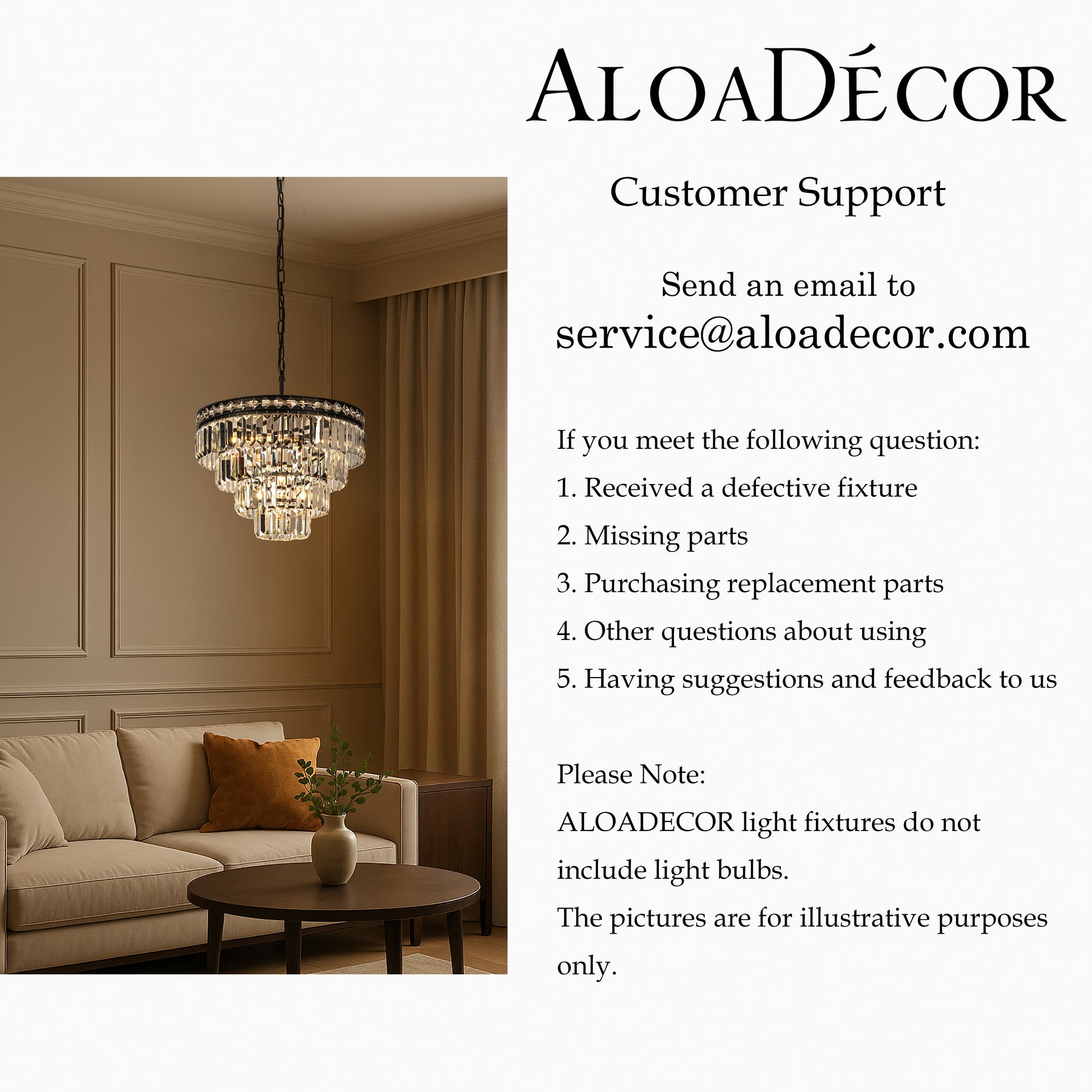 18'' Modern Classic Crystal Chandelier With Matte Black Finish 4-Light Tiered Pendant Ceiling Light For Dining Room Foyer Bedroom