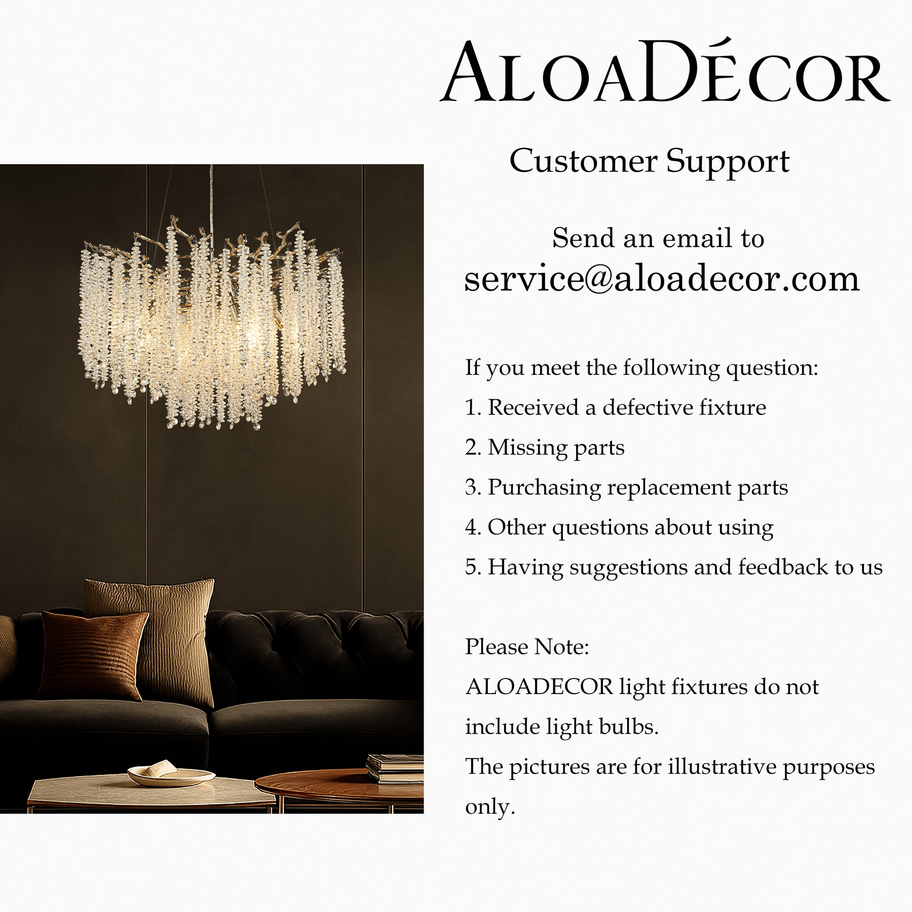 25'' Modern Glam Crystal Chandelier Polished Nickel Branch Style 6-Light Pendant Ceiling Light for Dining Room Bedroom Living Room Entryway