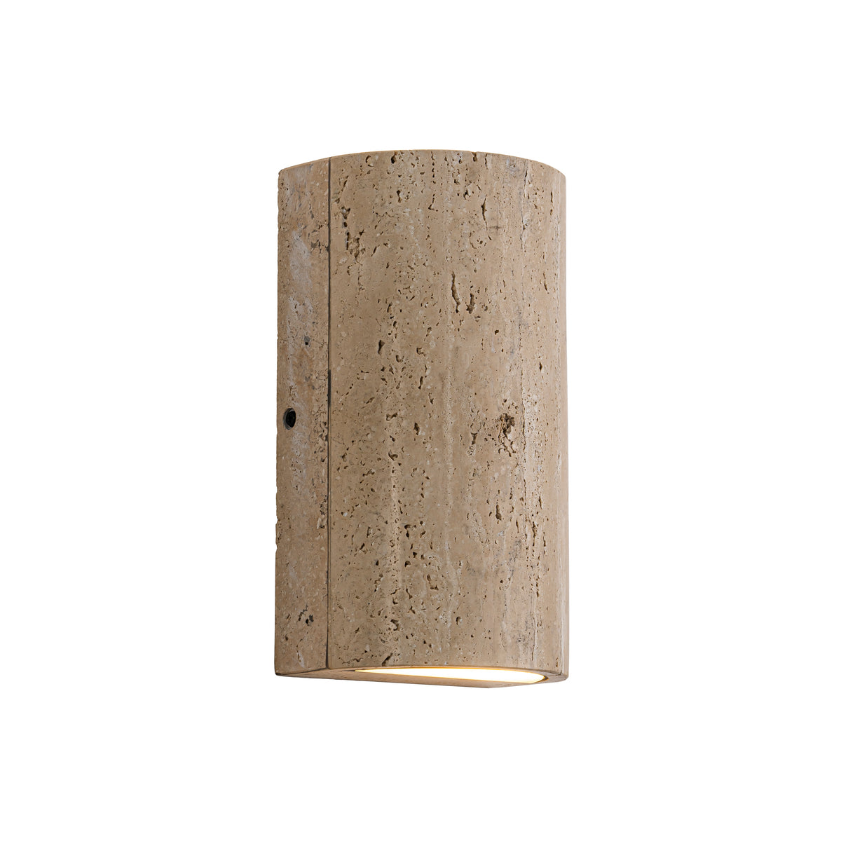 Organic Modern Natural Travertine Up & Down LED Wall Sconce