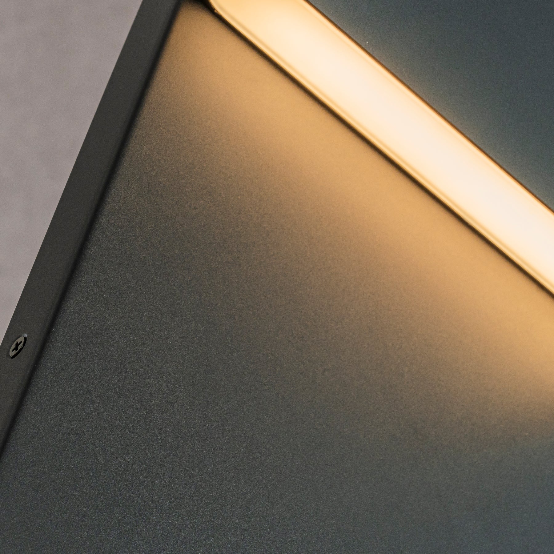 1-Light H15 in Modern Simple Sqaure 13W Integrated LED Outdoor Wall Sconce with Dusk to Dawn Sensor in Matte Black for Porch Patio