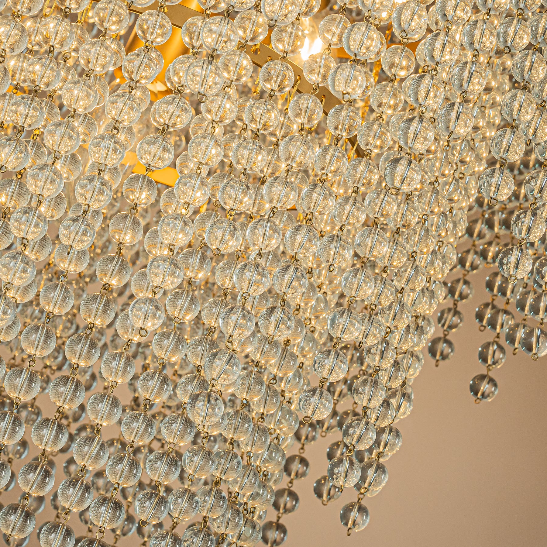 Open Box 5-Light 18" 3-Tier Glam And Elegant Soft Gold Tiered Glass Fringe Chandelier