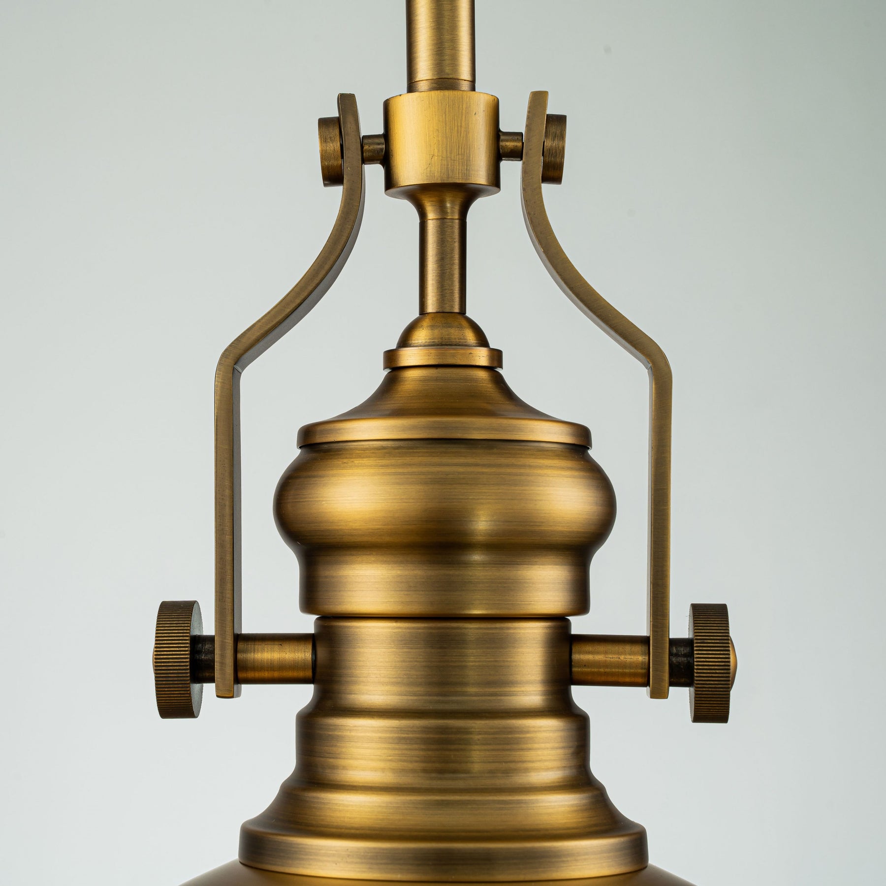 Industrial Antique Brass Dome Pendant Light for Kitchen Island