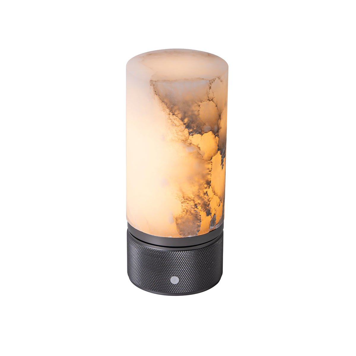 Natural Spanish Alabaster Cordless Rechargeable Table Lamp with 3-Level Dimmable Flicker-Free LED and Long-Lasting Battery Bedside Lamp
