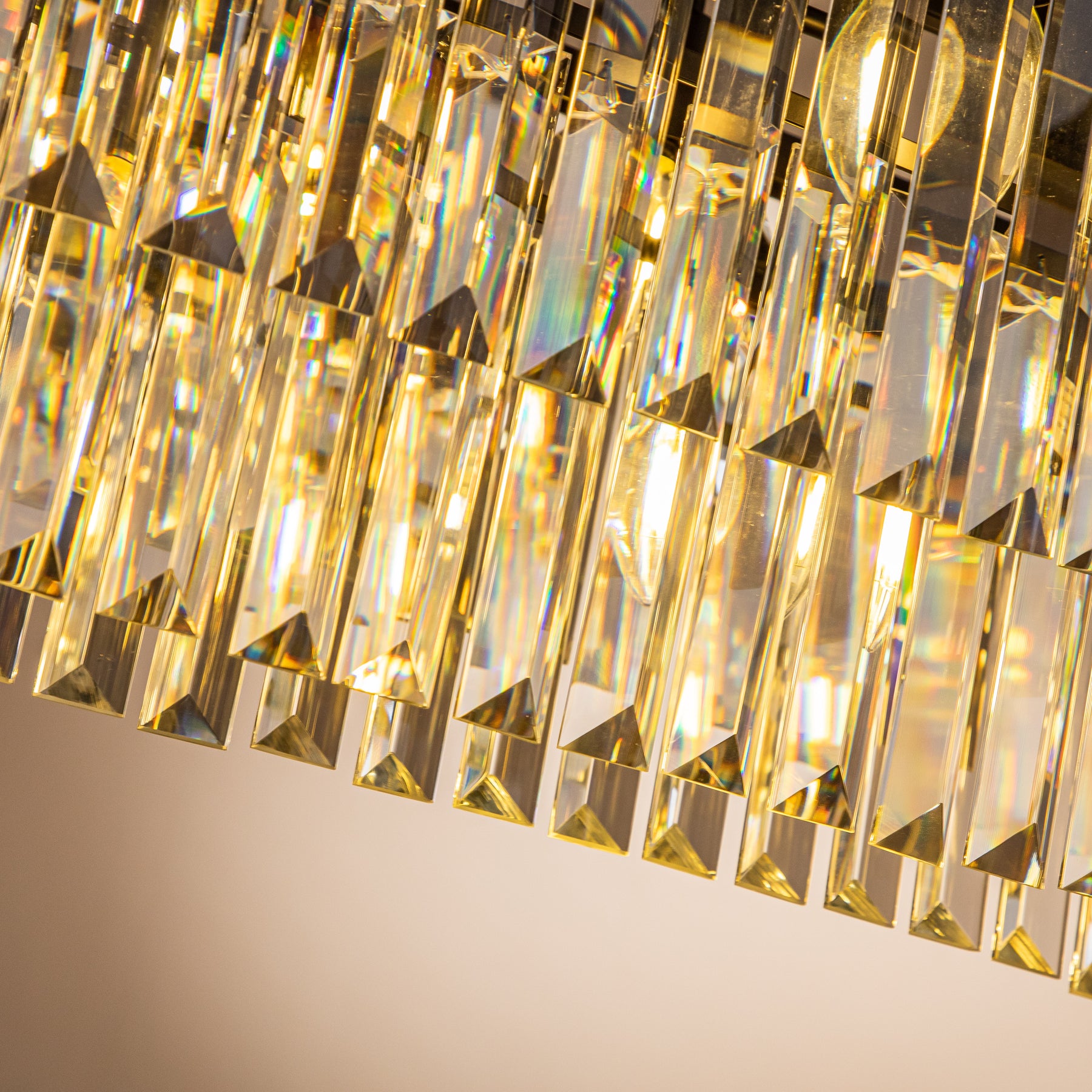 Contemporary Crystal Chandelier for Dining Room in Matte Black