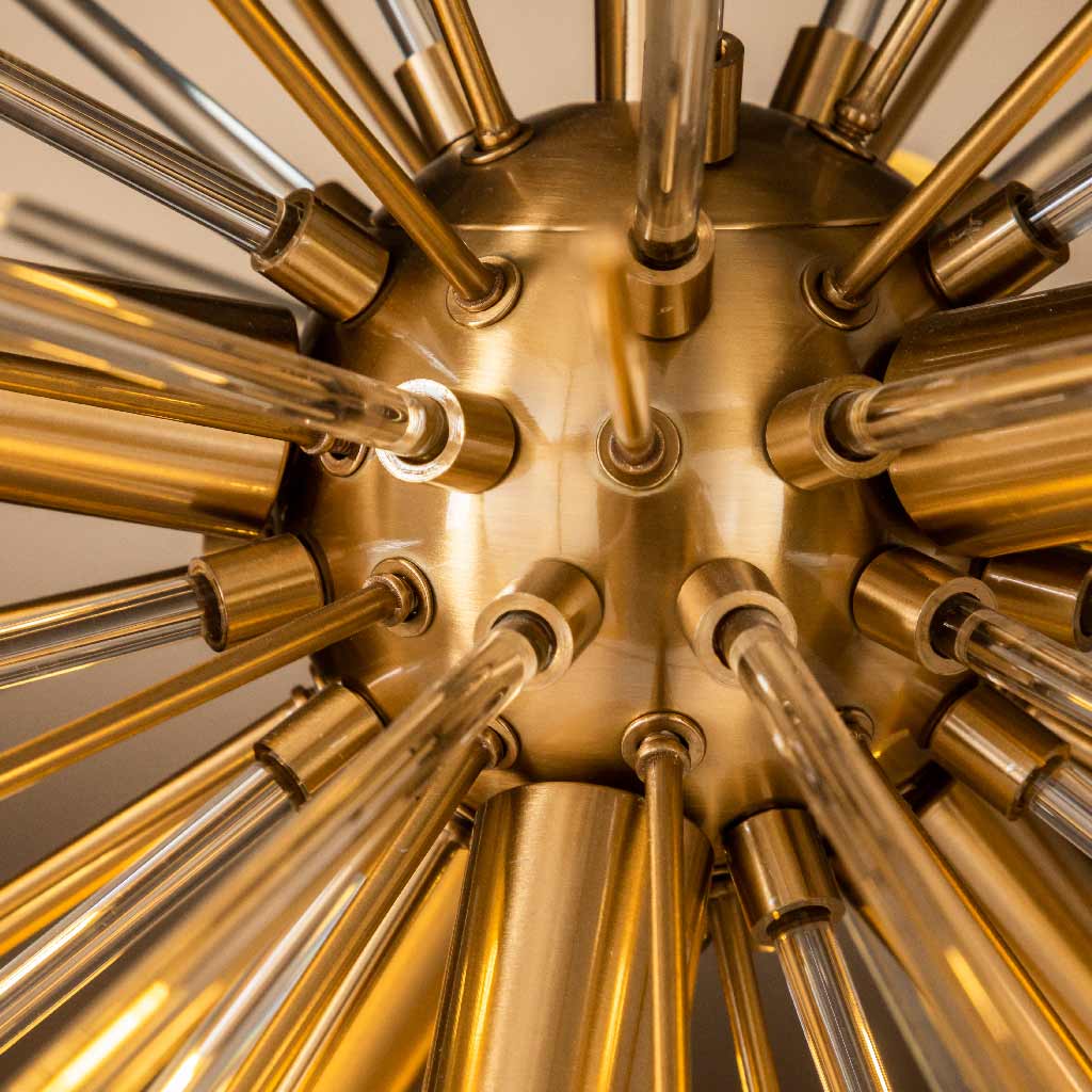 Square Frame Sphere Sputnik Satellite Chandelier