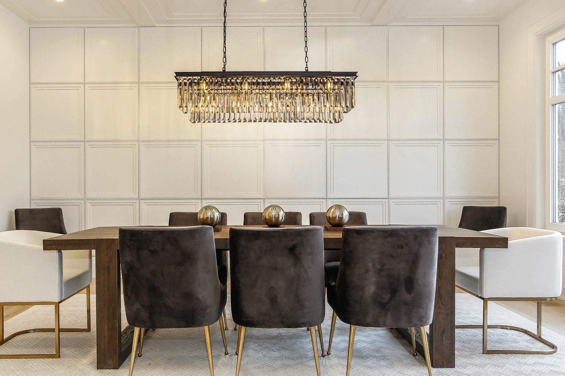 Contemporary Crystal Chandelier for Dining Room