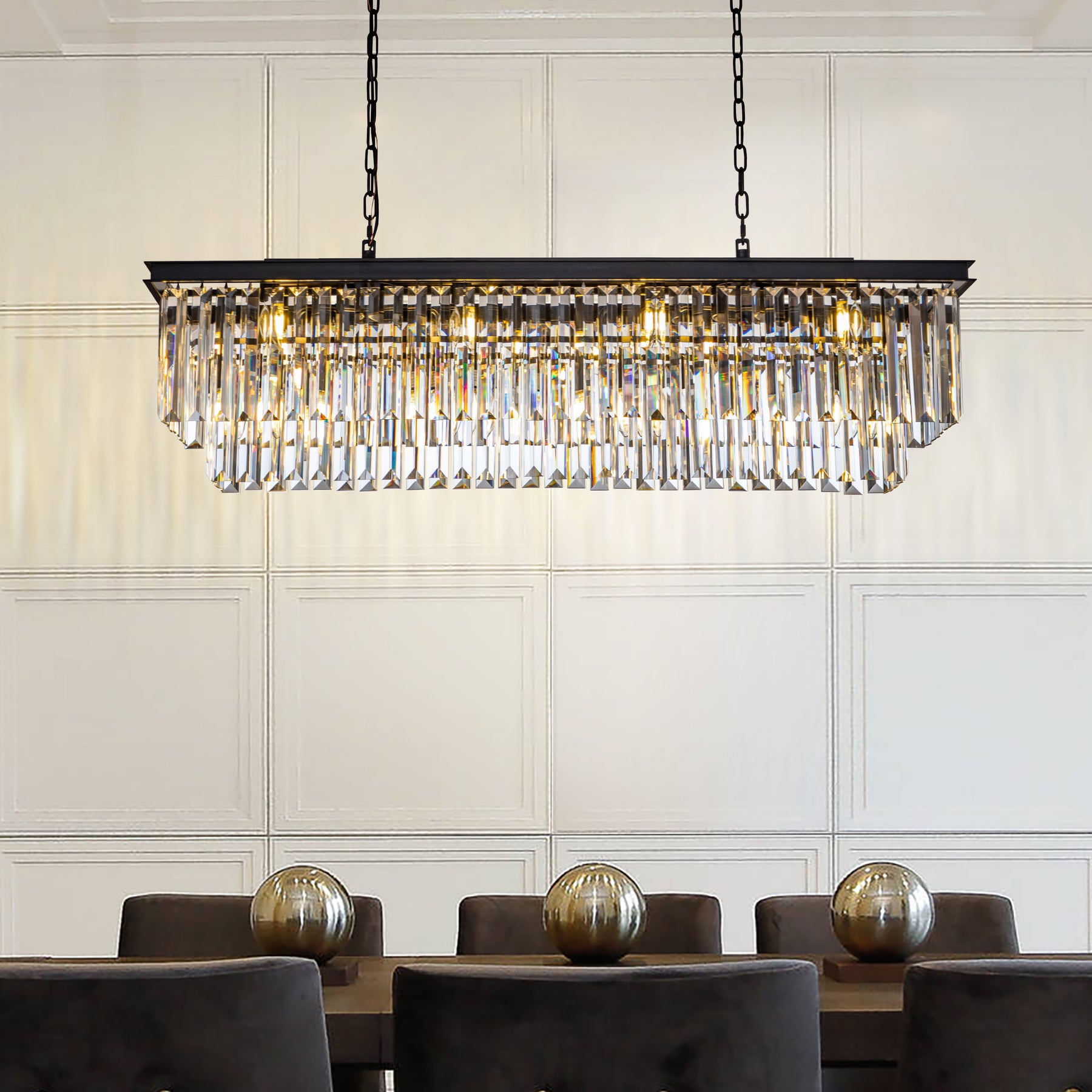 Contemporary Crystal Chandelier for Dining Room