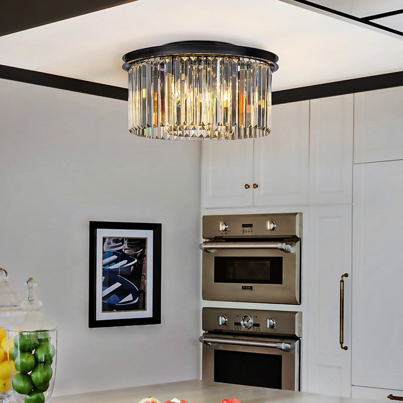 Unique Tiered Drum Flush Mount Ceiling LIGHT