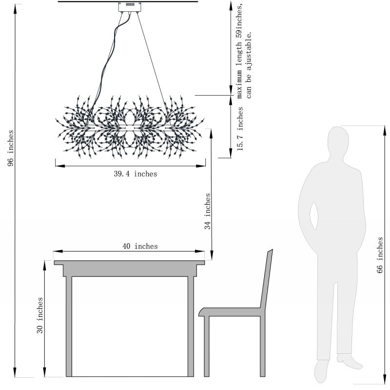 Antique Bronze Crystal Firework Chandelier-12 Lights