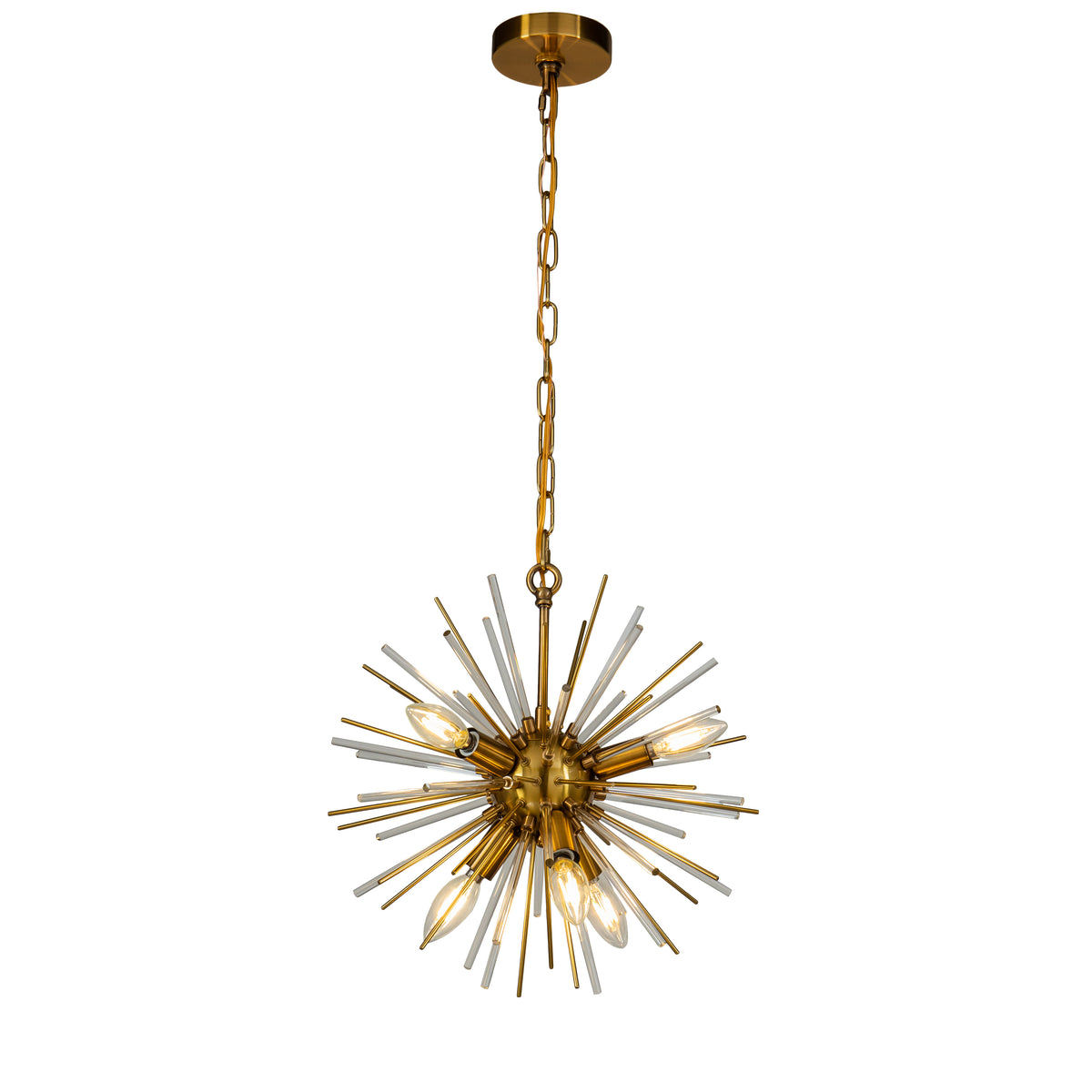 6-Light Sputnik Satellite Sphere Chandelier