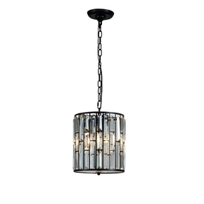 OPEN BOX-Mini Modern Black Crystal Lantern Chandeliers