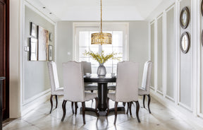 OpenBox 4 Light  Modern and Contemporary Gold Lantern Drum Chandelier With Crystal Accents