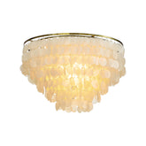 Coastal Capiz Shell Flush Mount Ceiling Light
