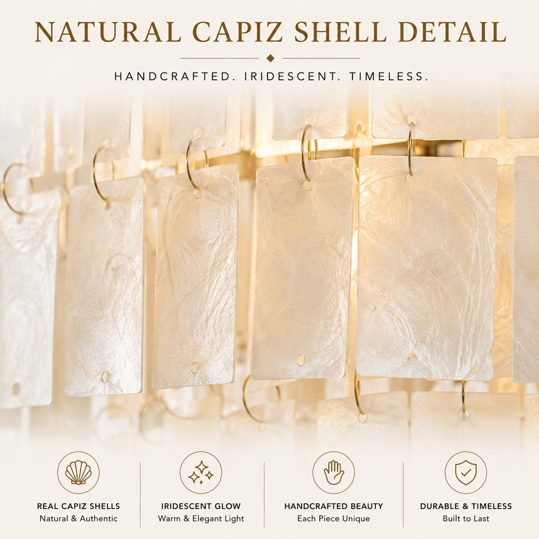 3-Light 18" 3-Tier Elegant Coastal Capiz Chandelier In Bronze Farmhouse Natural Seashell Light Fixtures For Dining Room