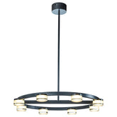 Modern and Contemporary Circle LED Chandelier with Frosted Acrylic Shade
