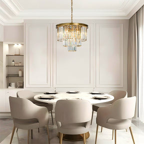 OpenBox 20 in. 10-Light Modern Unique Tiered Crystal Chandelier in Matte Gold