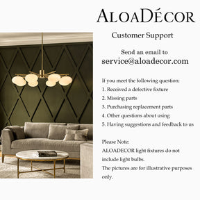 8-Light 32'' Antique Brass Mid Century Modern Opal Glass Chandelier Classic Globe Pendant Light For Dining Room Living Room