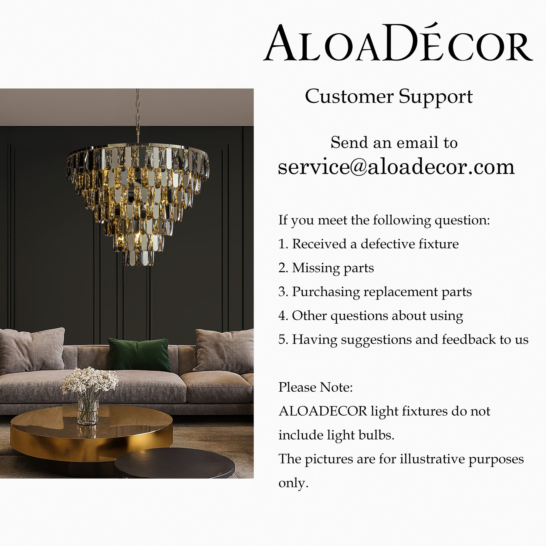 28" 12-Light Dimmable 7-Tier Smoked Crystal Chandelier Large Modern Luxury Pendant Light with Polished Nickel Finish and Stainless Steel Accents for Dining Room, Living Room