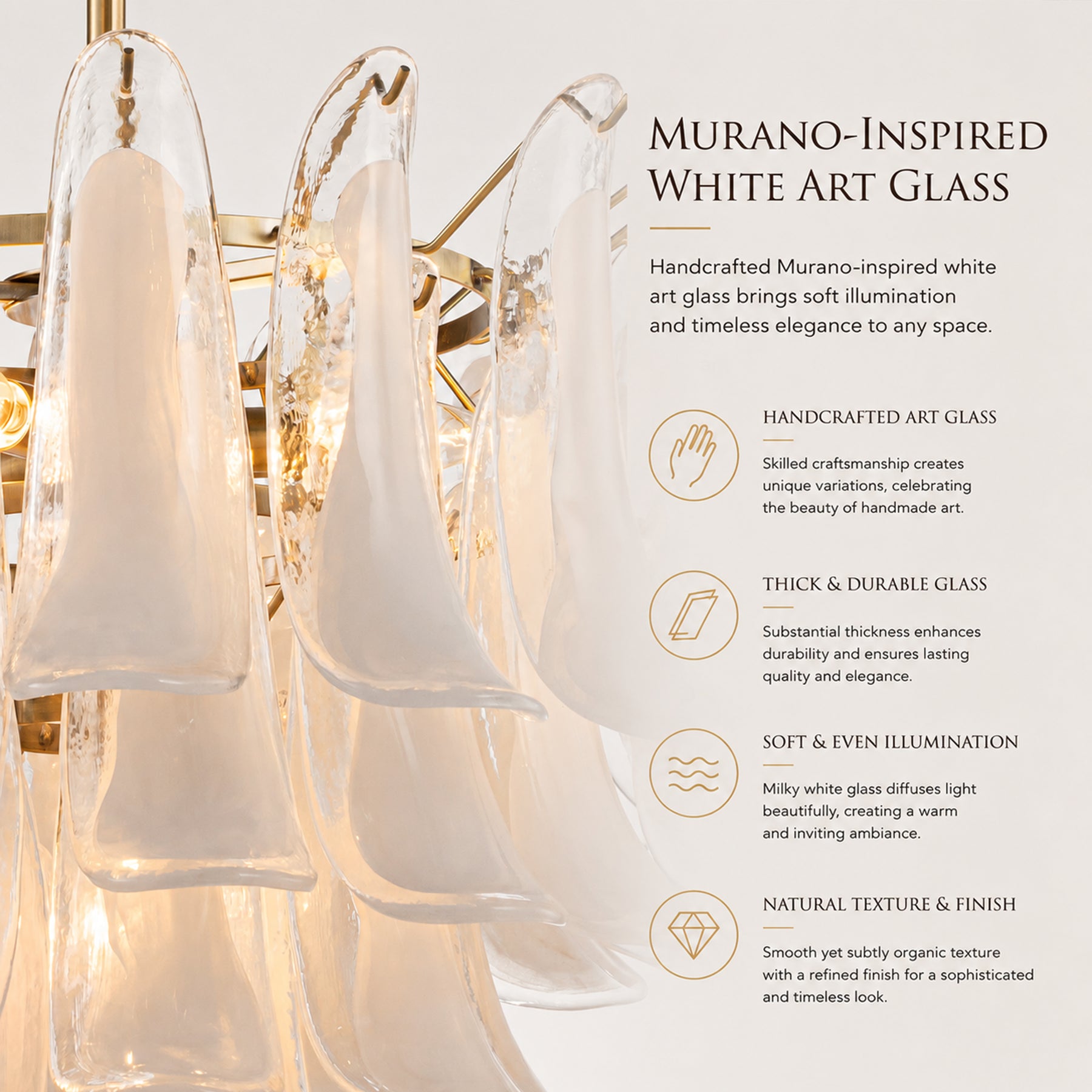 24'' Wide Vintage Mid-Century Modern Chandelier 4-Light 4-Tier White Art Glass Pendant With Antique Bronze Finish For Living Room, Dining Room