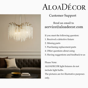 20'' Modern Glam Crystal Chandelier Antique Brass Branch Style 4-Light Pendant Ceiling Light for Dining Room Bedroom Living Room Entryway