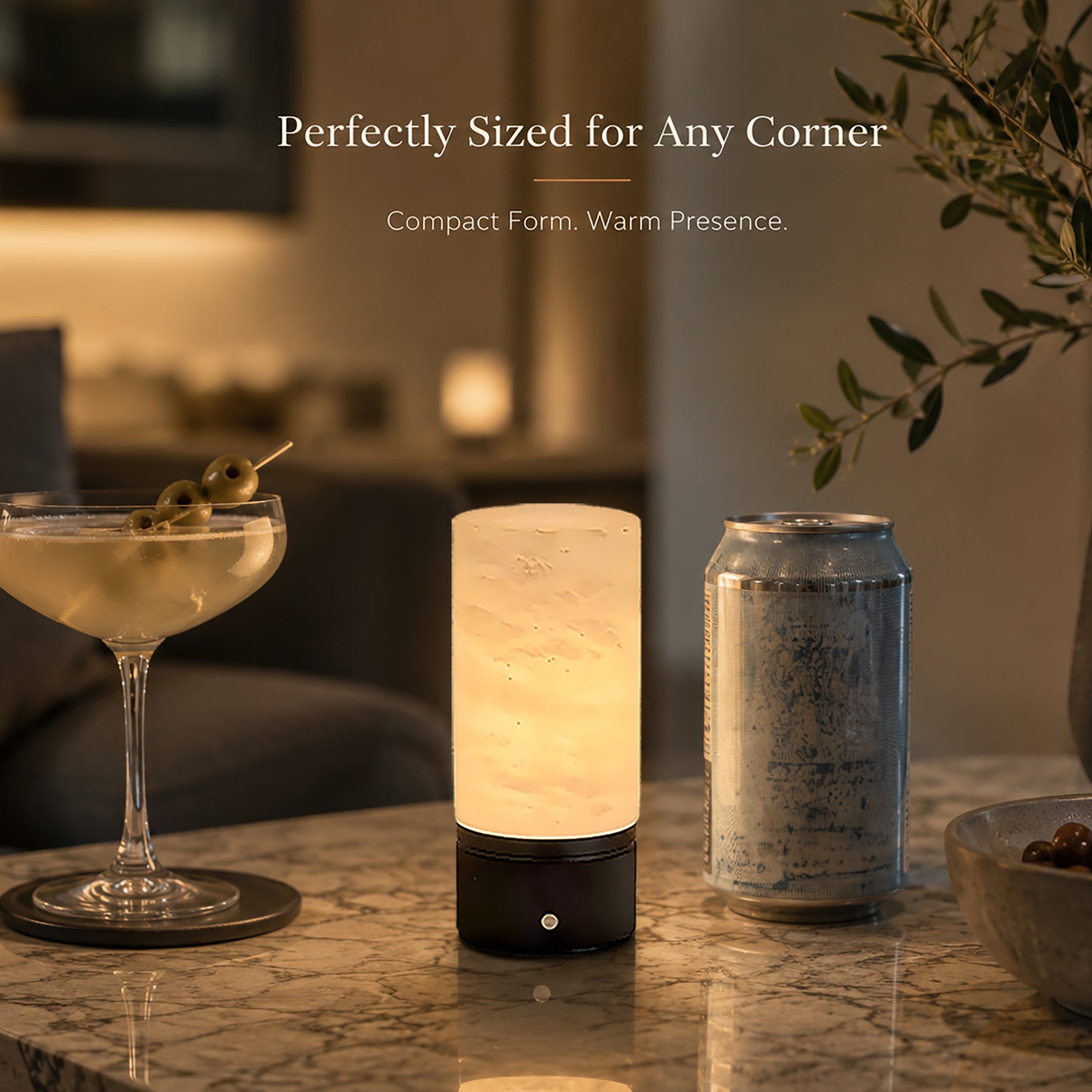 Natural Spanish Alabaster Cordless Rechargeable Table Lamp with 3-Level Dimmable Flicker-Free LED and Long-Lasting Battery Bedside Lamp