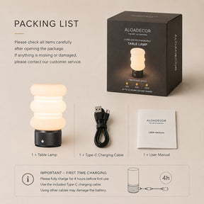 Opal Glass Cordless Rechargeable Table Lamp 3-Level Dimmable Flicker-Free LED Bedside Nightstand Lamp with Long-Lasting Battery for Bedroom