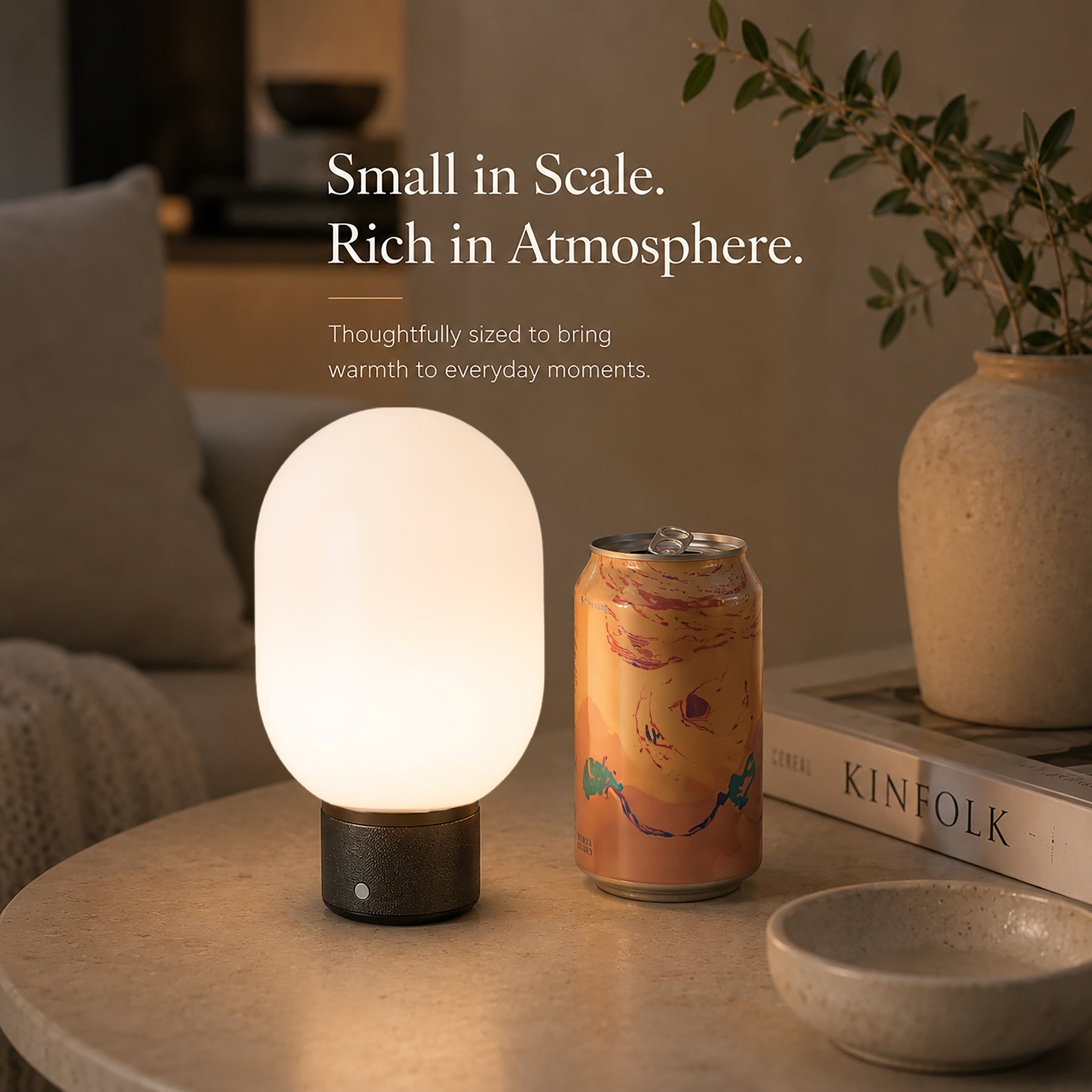 Modern Opal Glass Cordless Rechargeable Table Lamp Unique/Statement Dimmable LED Bedside Lamp For Cozy Bedroom