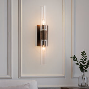 23" Tall Antique Bronze 2-Light Modern Vanity Light Over Mirror Unique/Statement Double Wall Sconce for Bathroom Living Room Bedroom