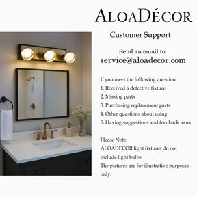 W19" 3-Light Modern Integrated LED Bathroom Vanity Light in Black and Brass Finish with White Acrylic Shade Contemporary Adjustable Head Wall Sconce