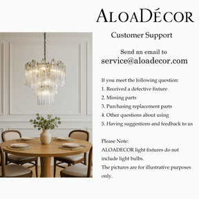 23'' Mid Century Modern Flower Glass Chandelier Aged Bronze Finish Crystal Pendant Light Vintage Glam Ceiling Fixture for Dining Room Wedding Decor
