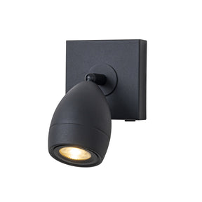 Modern Black Cordless Wall Sconce USB-C Rechargeable LED Spotlight with Touch & Remote Control, Adjustable and Stepless Dimmable Accent Light