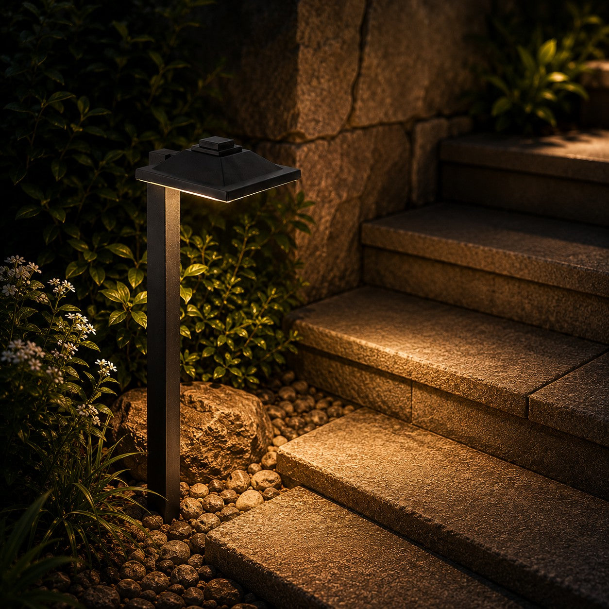 6 pack LED Low Voltage Landscape Path Light 12V, Bright Waterproof Outdoor Pathway Light for Walkway, Garden, Yard & Driveway, Metal Construction with Integrated LED 4.5W