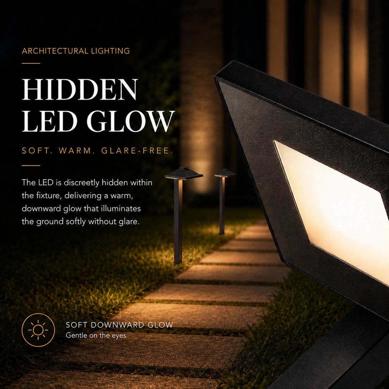 6 pack LED Low Voltage Landscape Path Light 12V, Bright Waterproof Outdoor Pathway Light for Walkway, Garden, Yard & Driveway, Metal Construction with Integrated LED 4.5W