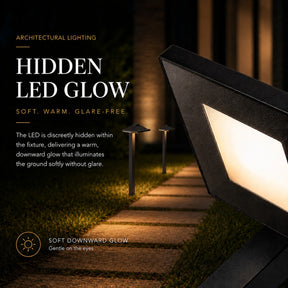6 pack LED Low Voltage Landscape Path Light 12V, Bright Waterproof Outdoor Pathway Light for Walkway, Garden, Yard & Driveway, Metal Construction with Integrated LED 4.5W