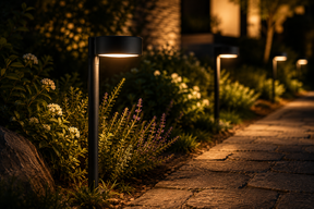 Low Voltage LED Landscape Path Light, 12V Outdoor Metal Pathway Light, Waterproof Warm White Walkway & Garden Lighting with Integrated LED, Heavy-Duty Aluminum Yard Lamp 6 Pack