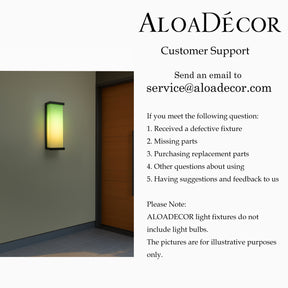 H20" Smart RGB Outdoor Wall Light Modern Large Integrated LED Wall Sconce with Remote and App Control Weather-Resistant Cast Iron Exterior Light Fixture for Porch Garage Garden