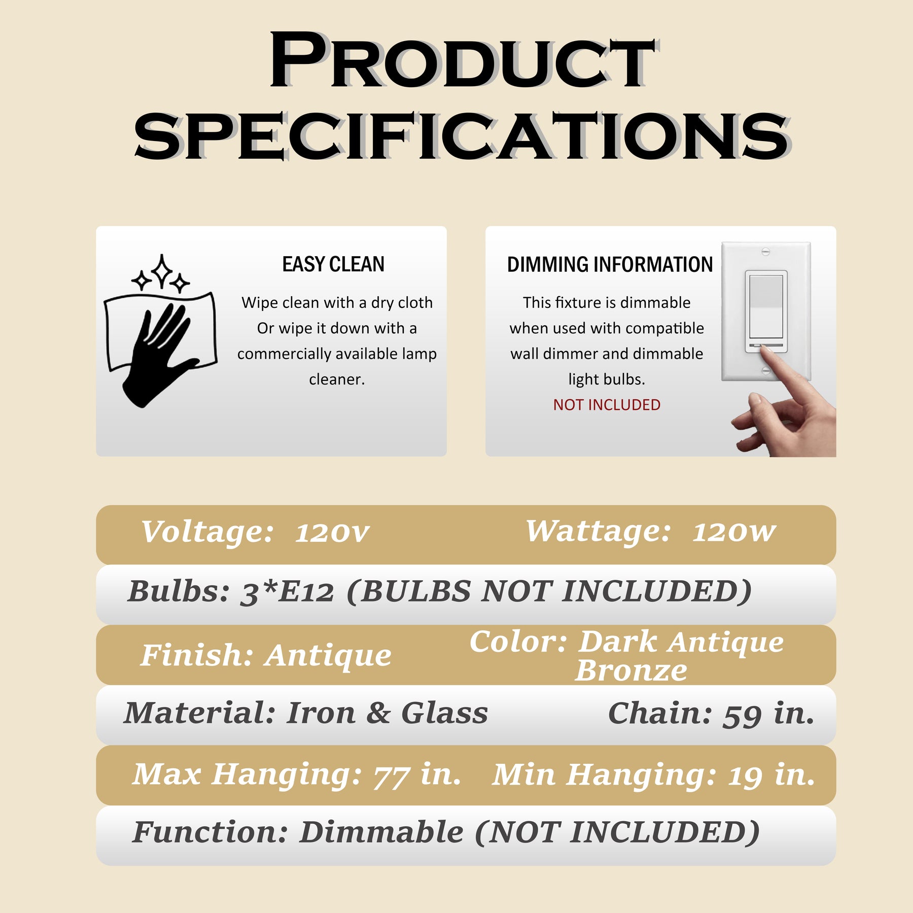 17" Wide 3-Light Retro French Handcrafted Bird Cage Crystal Chandelier in Antique Bronze With Vintage Patina Dimmable