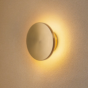 6.7 in. Rechargeable Integrated LED Wall Sconce in Brushed Brass, Cordless Indoor Wall Light