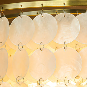 Coastal Capiz Shell Flush Mount Ceiling Light