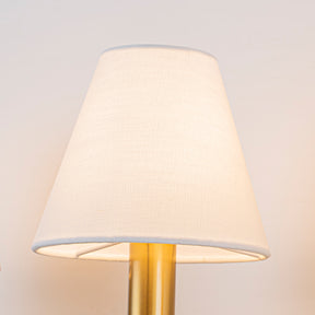 24'' 3-light Classic Wall Sconce Dimmable Contemporary Triple Bath Sconce in Warm Brass with White Fabric Shade For Hallway Bathroom Bedroom