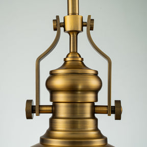 Industrial Antique Brass Dome Pendant Light for Kitchen Island