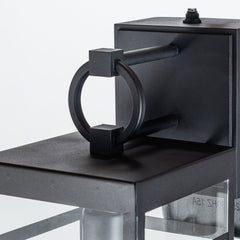 Dusk to Dawn Outdoor Wall Lantern with GFCI Outlets