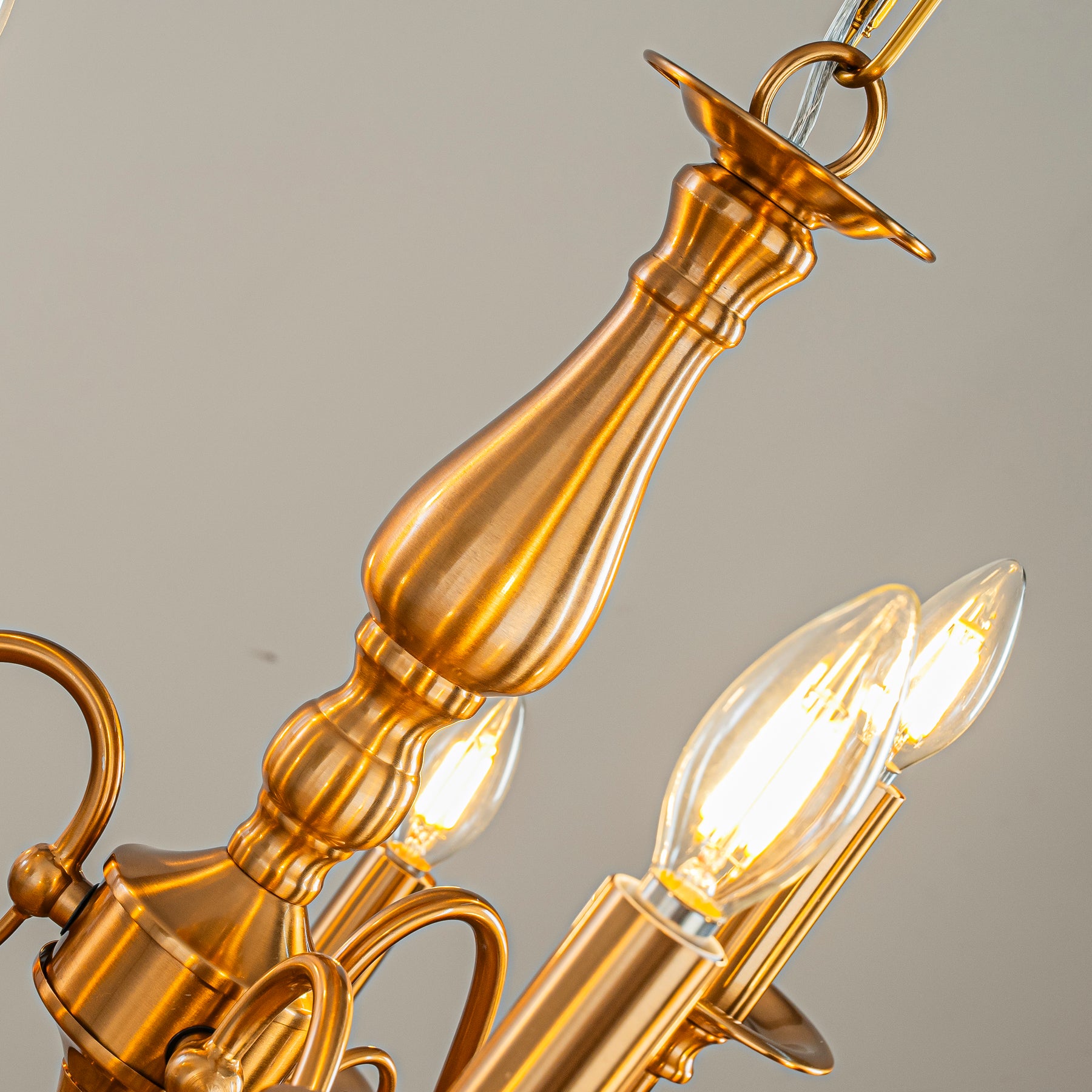 26'' 9-Light French Country Chandelier Antique Brass Finish 2-Tier Candle Style Pendant Lighting for Dining Room Living Room or Foyer