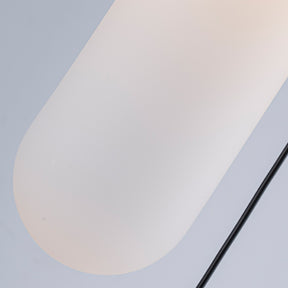 9'' Modern 3-Light Seeded Glass Cluster Integrated LED Pendant In Antique Gold Round Ceiling Lamp