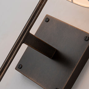 Classic Bronze 13'' Tall 1-Light Fabric Shade Wall Sconces Mondern White Linen Tapered Shade Sconce For Bathroom Mirror Hallway