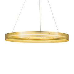 Modern And Contemporary 25'' Single Light Antique Gold Wagon Wheel LED Chandelier