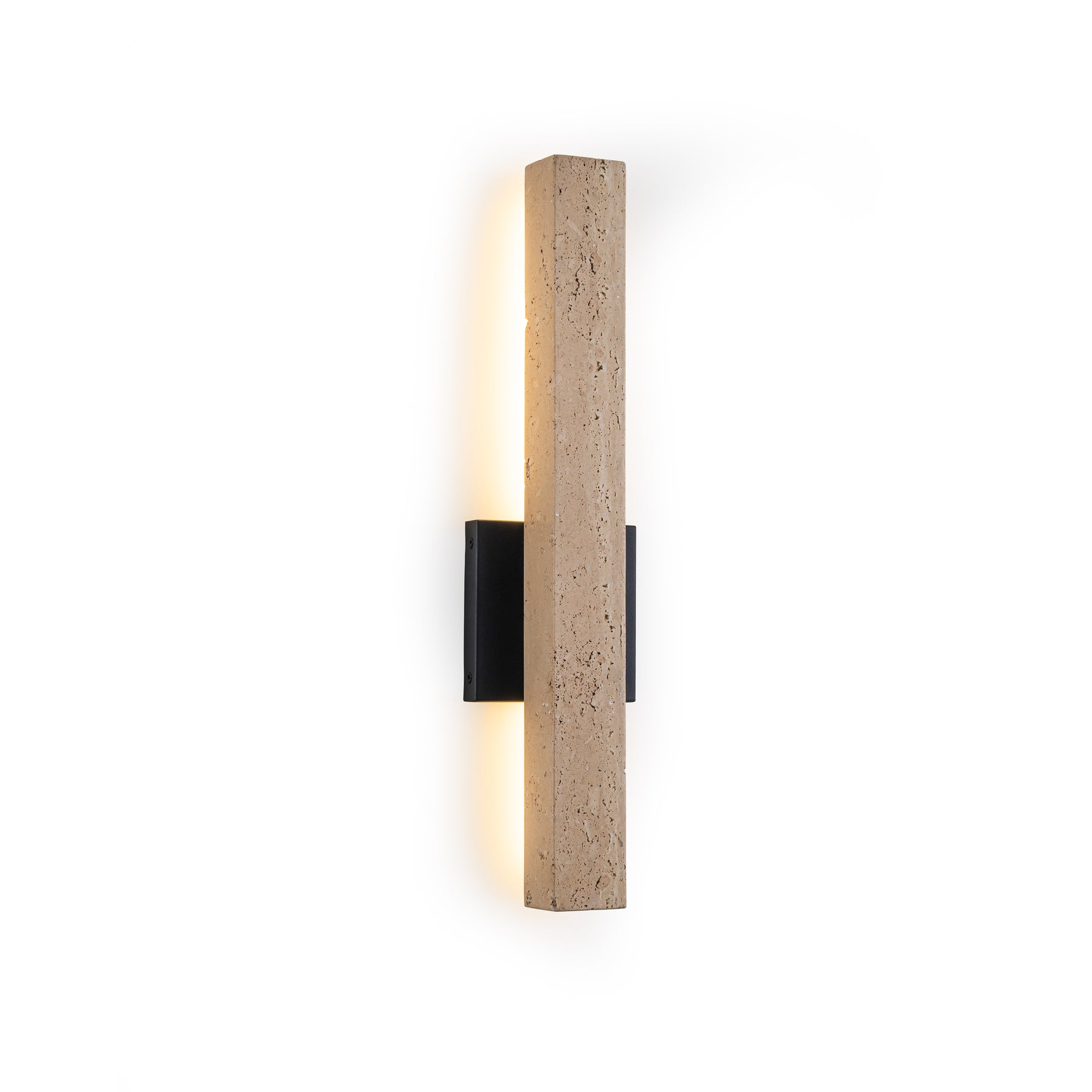 22" Elongated Travertine Architectural 3000K LED Wall Sconce