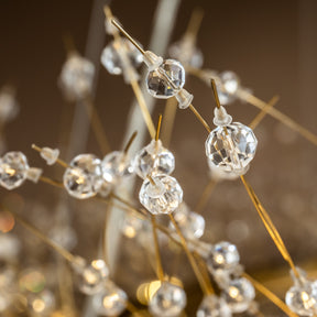 Antique Bronze Firework Crystal Chandelier-16 Lights